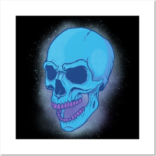 Blue Skull Posters and Art